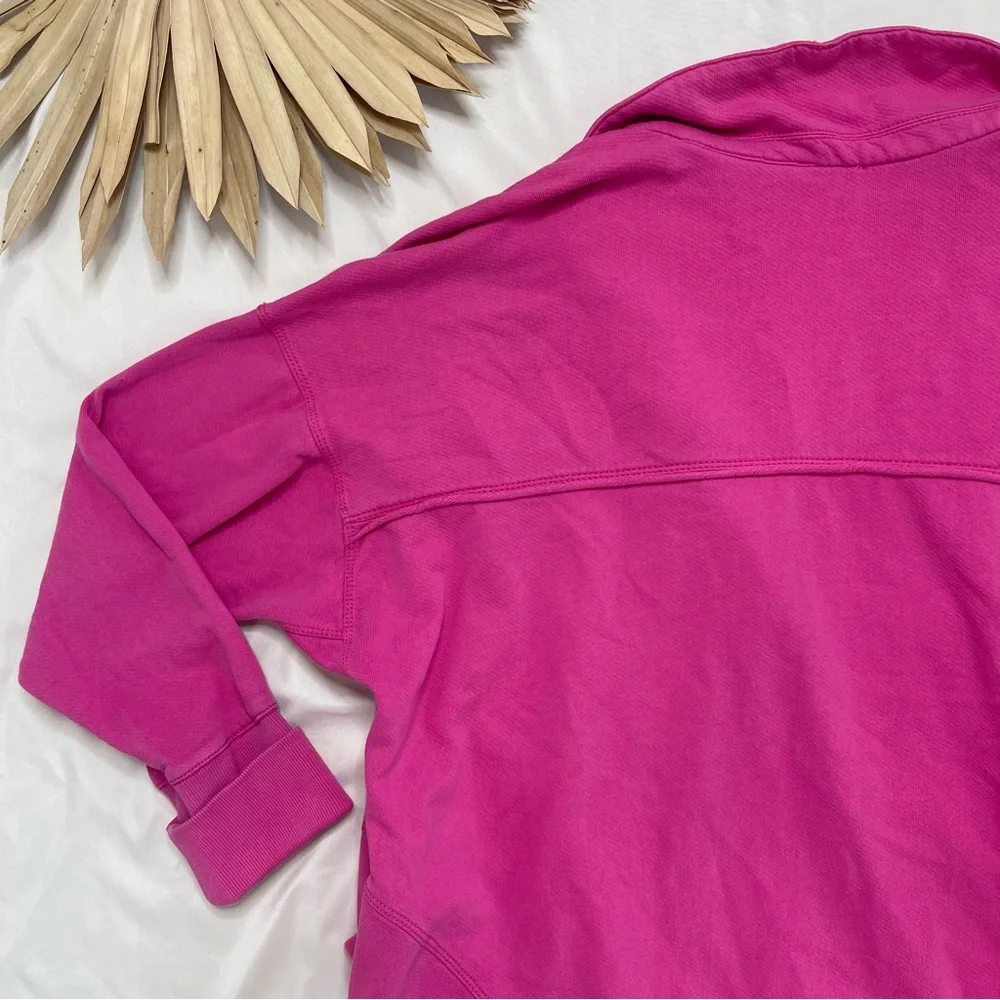 Anthropologie Pink Button-Detail Sweatshirt - Picture 9 of 9